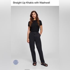 GAP straight up khakis with washwell black